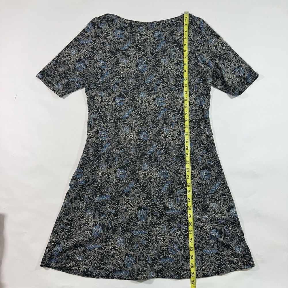 Title Nine Buttah Majorelle Dress Swift Snap Black Floral - Picture 8 of 8